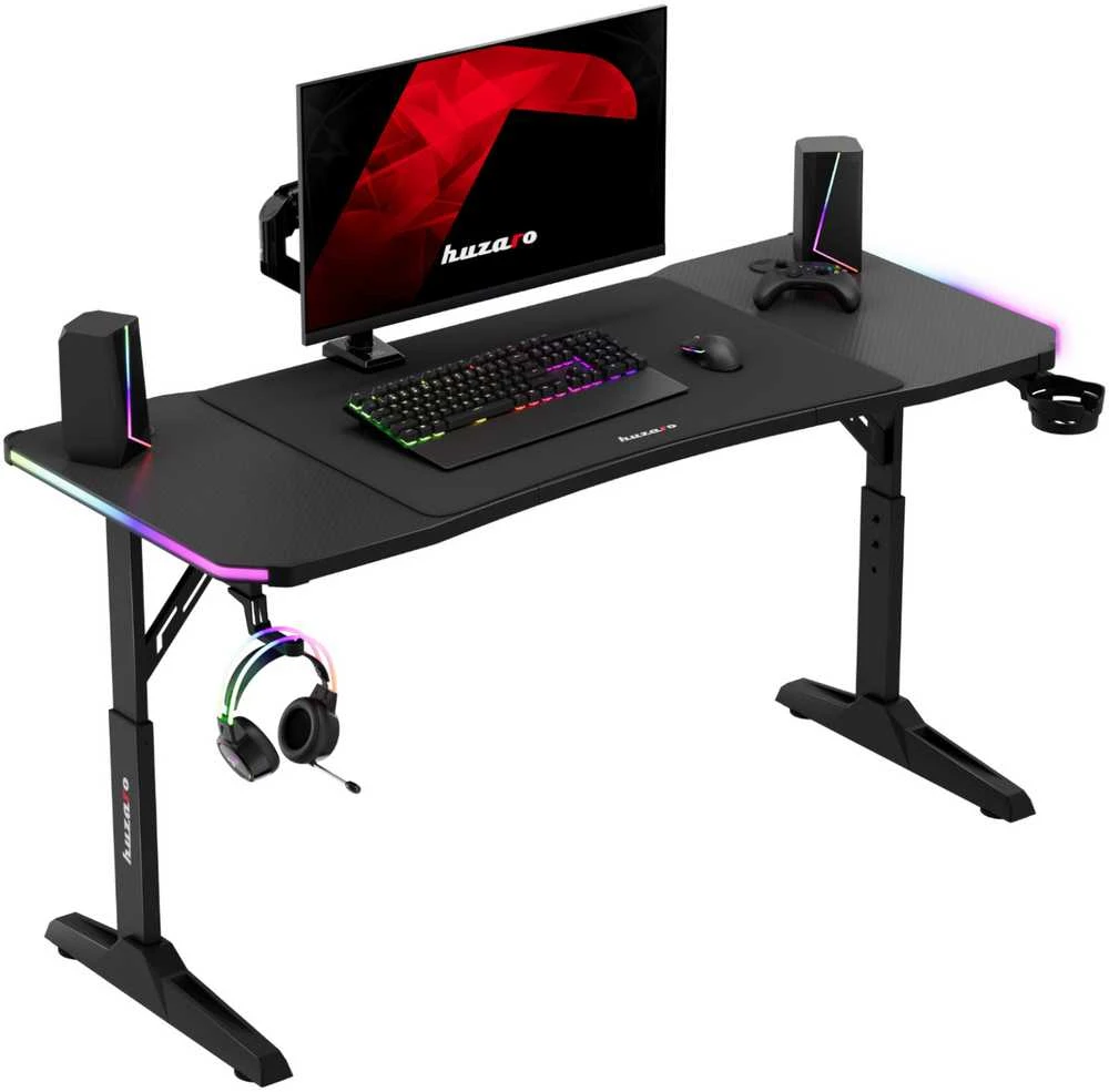 Huzaro Hero 3.6 RGB Juodas gaming desk