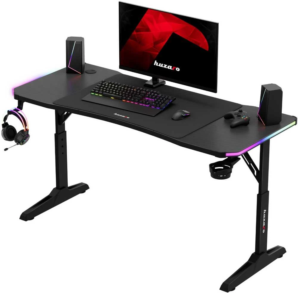 Huzaro Hero 3.6 RGB Juodas gaming desk