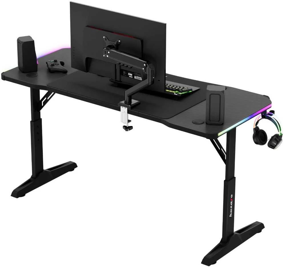 Huzaro Hero 3.6 RGB Juodas gaming desk