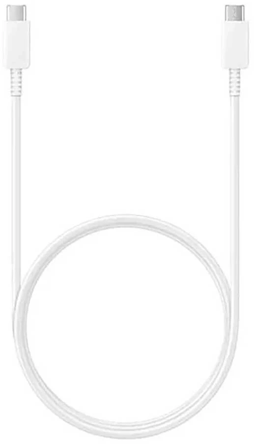 112803 EP-TA845EWE + EP-DW767JWE Samsung 45W Kelioninis įkroviklis + USB-C/USB-C kabelis baltos spalvos (OOB Bulk pakuotė)