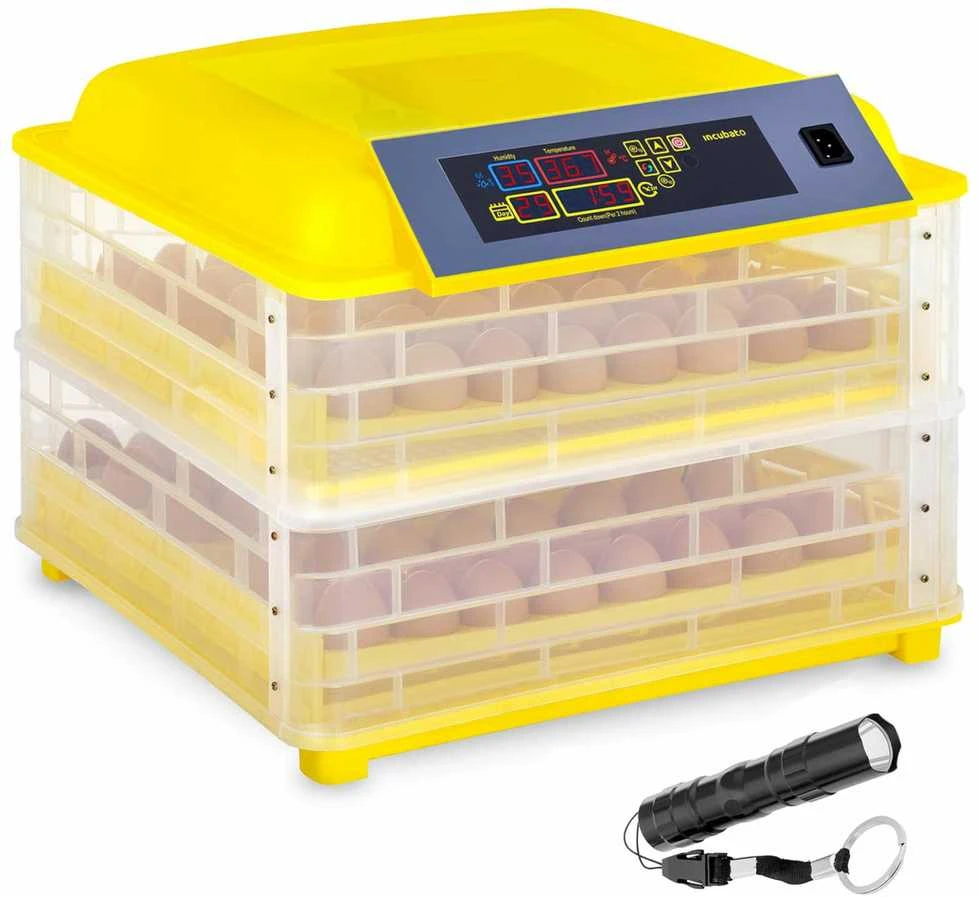 Incubato Inkubatorius perinti iki 96 kiaušinių + ovoskopas 120W