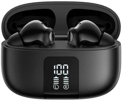 Ausinės Joyroom Earphone Funpods Bluetooth True Belaidės BT 5.4 ,TWS, Juodas (JR-FN3)