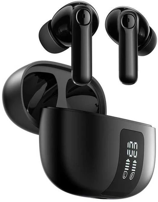 Ausinės Joyroom Earphone Funpods Bluetooth True Belaidės BT 5.4 ,TWS, Juodas (JR-FN3)