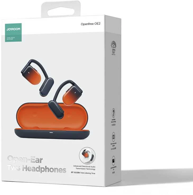 Belaidės atviros ausinės Joyroom JR-OE2 (oranžinė)
