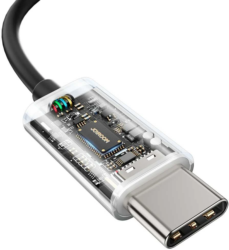Ausinės Joyroom JR-EC07 USB-C juodos
