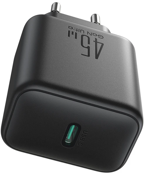 Joyroom JR‑TCG13 45W GaN USB‑C įkroviklis juodas