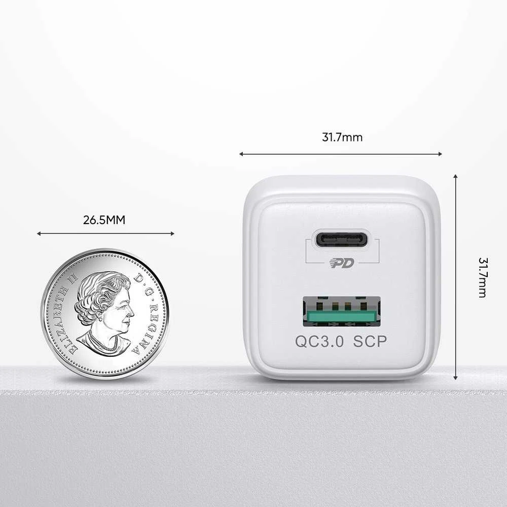 Mini išmanusis įkroviklis 30W dualport Joyroom L-QP303