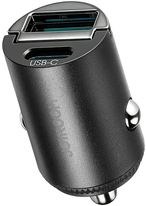 Joyroom JR-CCN18 65W USB-A USB-C Car Charger - Juodas