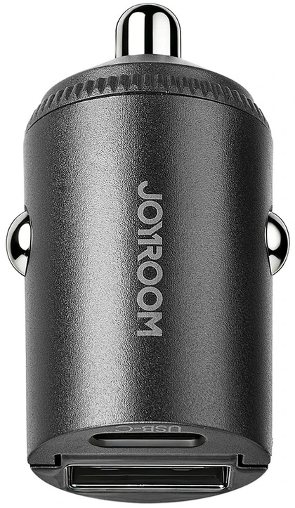 Joyroom JR-CCN18 65W USB-A USB-C Car Charger - Juodas