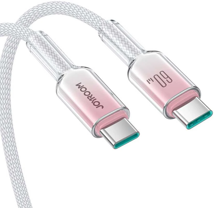 Kabelis USB-C USB-C Joyroom S-A42 60W 1.2m baltos spalvos