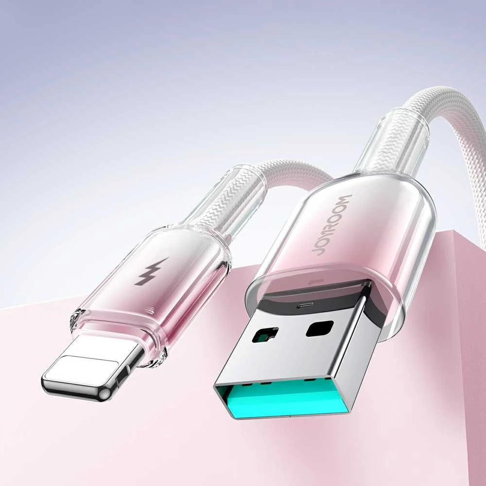 Kabelis USB-A Lightning Joyroom S-A42 3A 1.2m baltos spalvos