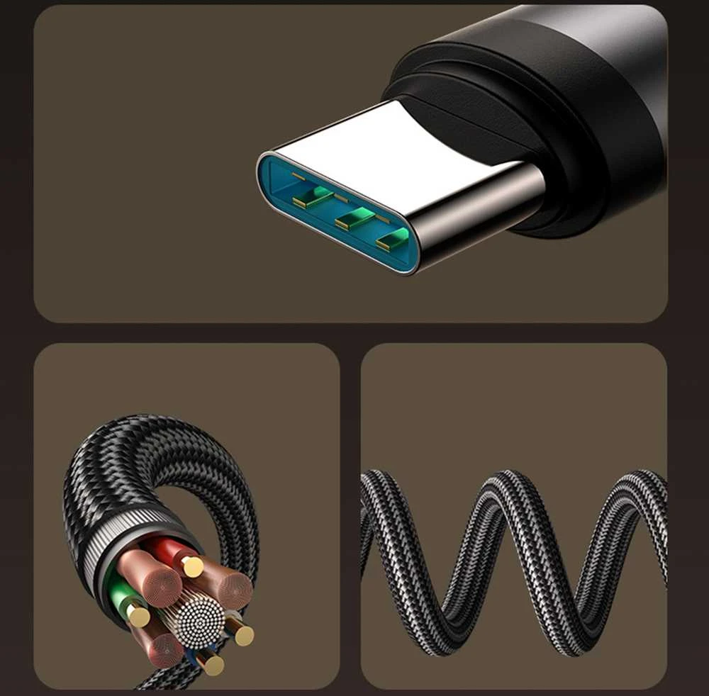 Joyroom S-A56 EnjoyX Series 90° USB-C – Lightning kabelis 30W 1.2m – juodos spalvos