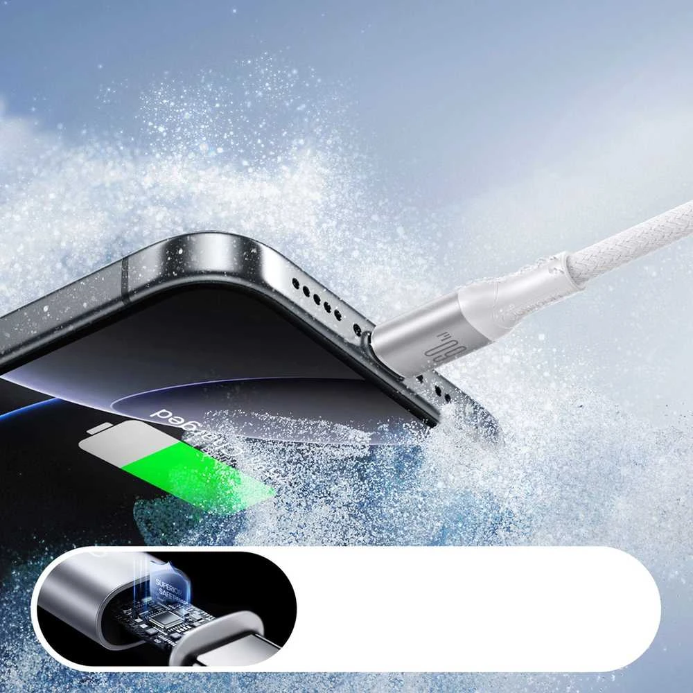 USB kabelis Joyroom S-A28 USB-C į USB-C 60W 2.0m baltas