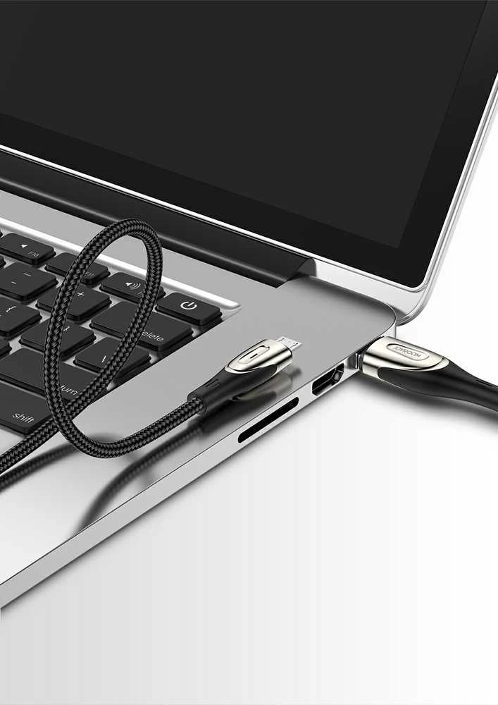 Micro USB 3A greito įkrovimo laidas 1.2 m Joyroom S-M411 (juodas)