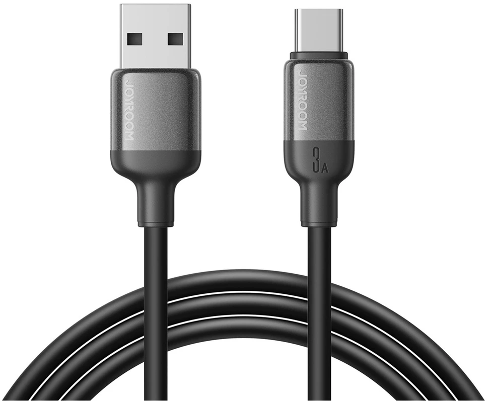 Joyroom S-A62 Lively serijos 3A USB-A - USB-C kabelis 1,2 m - juodas