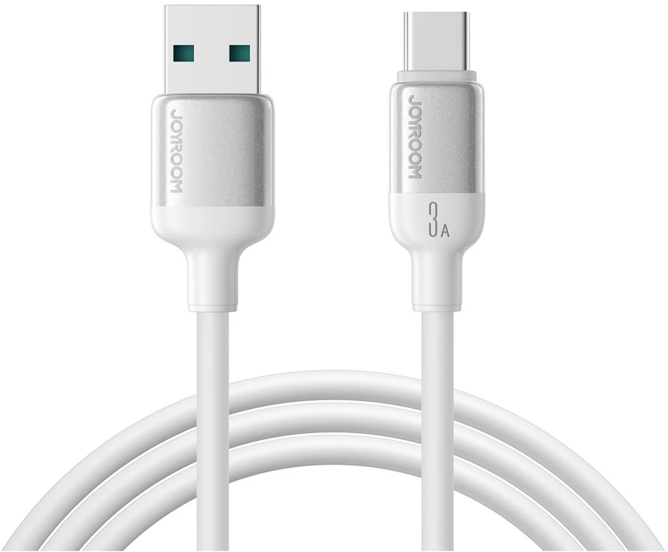 Joyroom S-A62 Lively serijos 3A USB-A - USB-C kabelis 1,2 m - baltas