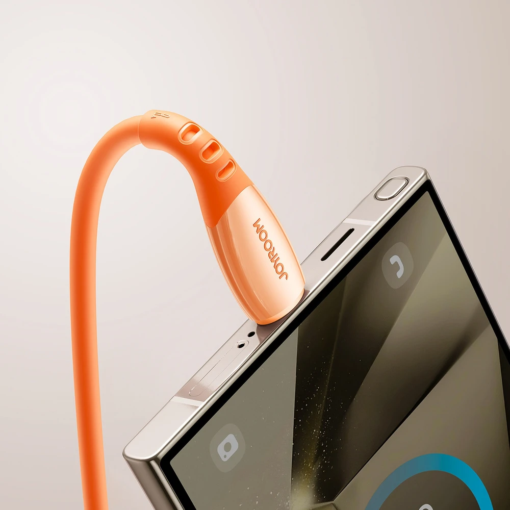 Joyroom S-A59 Vibrant serijos 3A USB-A - USB-C kabelis 1.2m - Oranžinis