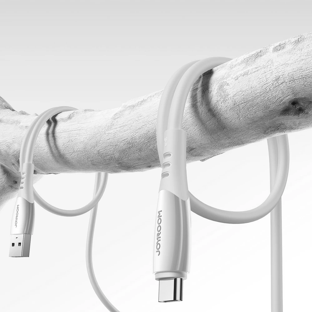 Joyroom S-A59 Vibrant Series 3A USB-A - USB-C cable 1.2m - baltas