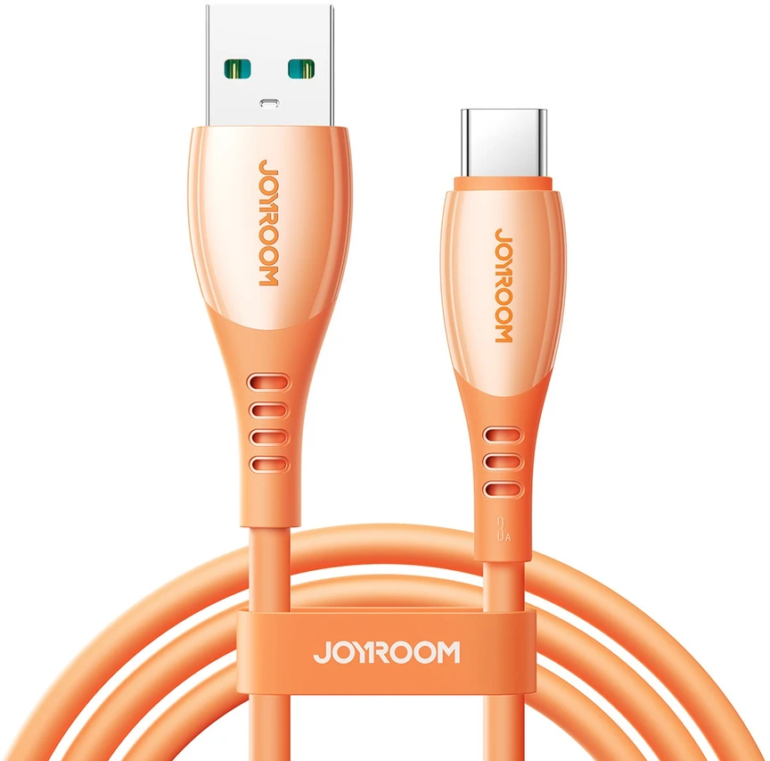 Joyroom S-A59 Vibrant serijos 3A USB-A - USB-C kabelis 1.2m - Oranžinis