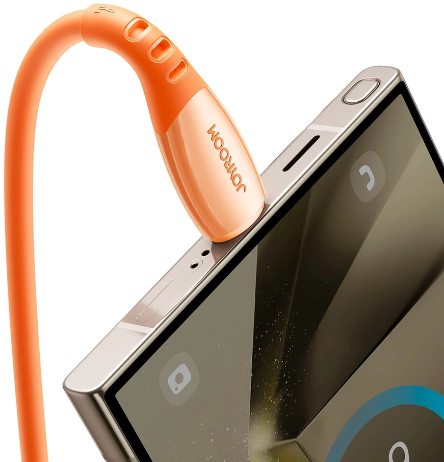 Joyroom S-A59 Vibrant serijos 3A USB-A - USB-C kabelis 1.2m - Oranžinis
