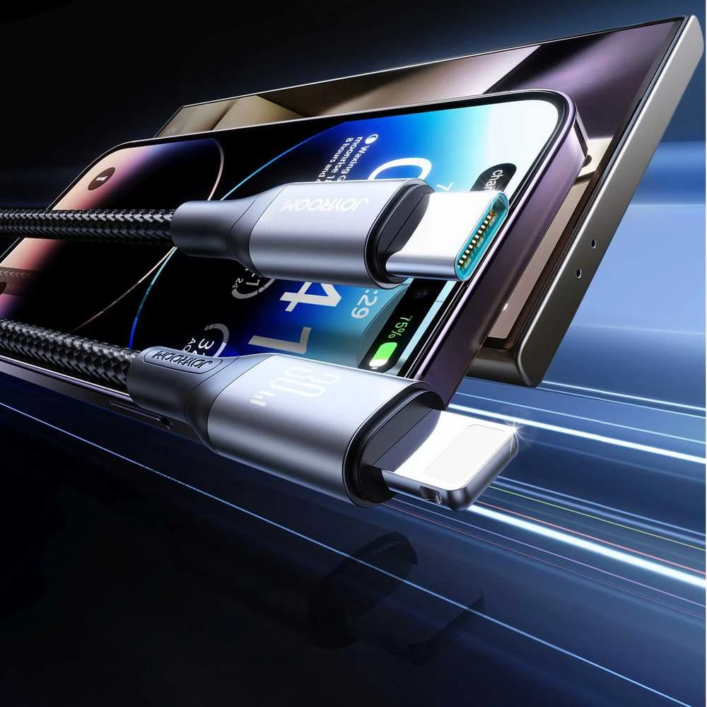 USB kabelis Joyroom S-A28 USB-C į Lightning 30W 2.0m juodas