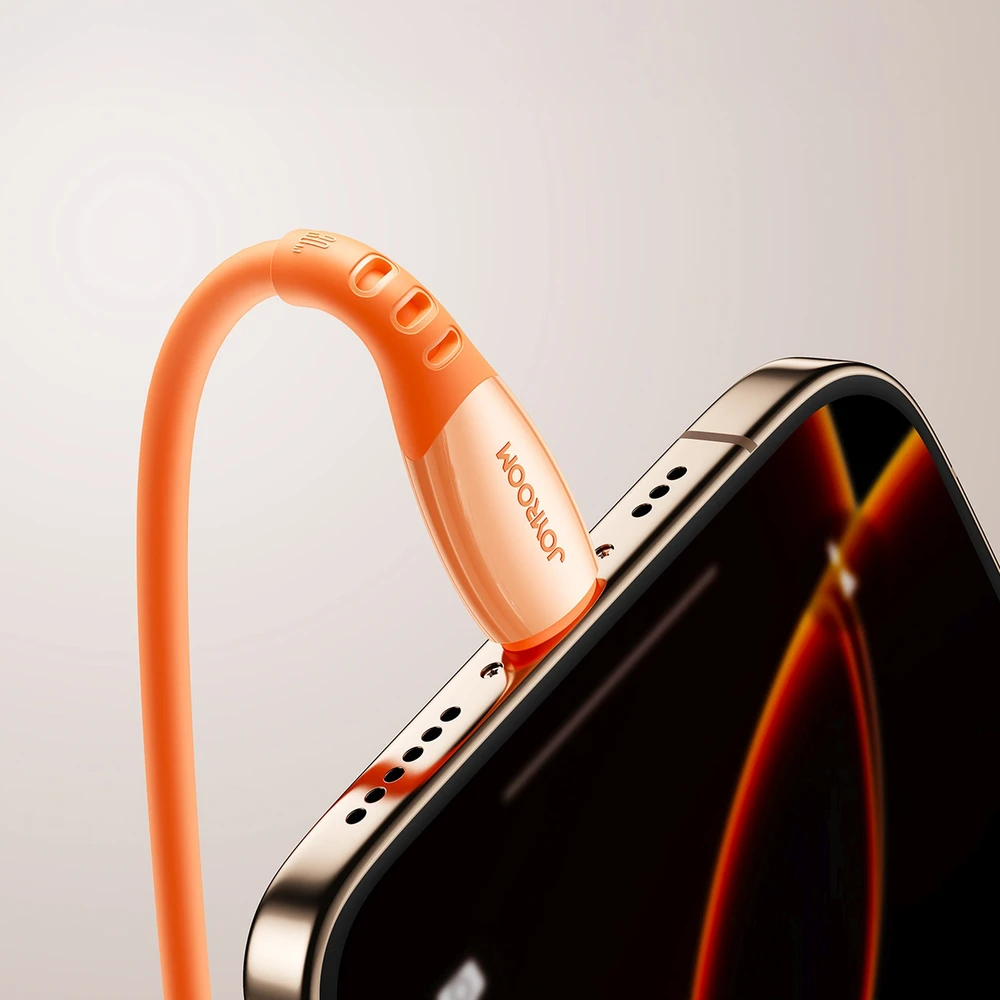 Joyroom S-A59 Vibrant Series 30W USB-C - Lightning kabelis 1.2m - oranžinis