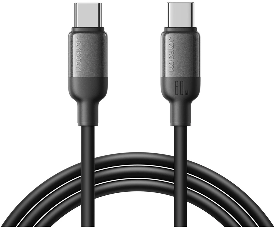 Joyroom S-A62 Lively serijos 60W USB-C - USB-C kabelis 1.2 m - juodas