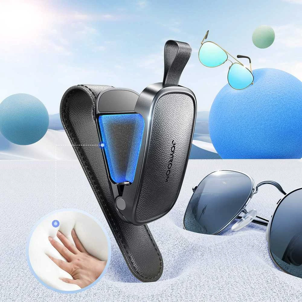 Joyroom JR-ZS511 Saulės skydelio laikiklis su magnetiniu segtuku - Juodas
