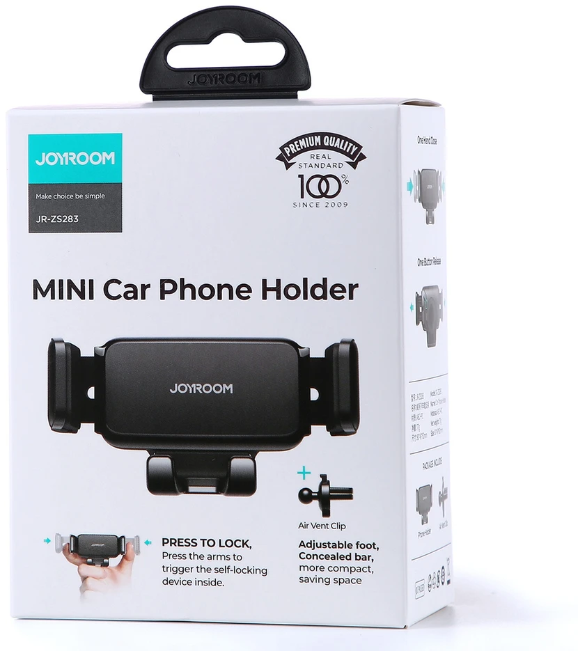 Automobilinis telefono laikiklis Joyroom JR-ZS283 (air vent) juodas