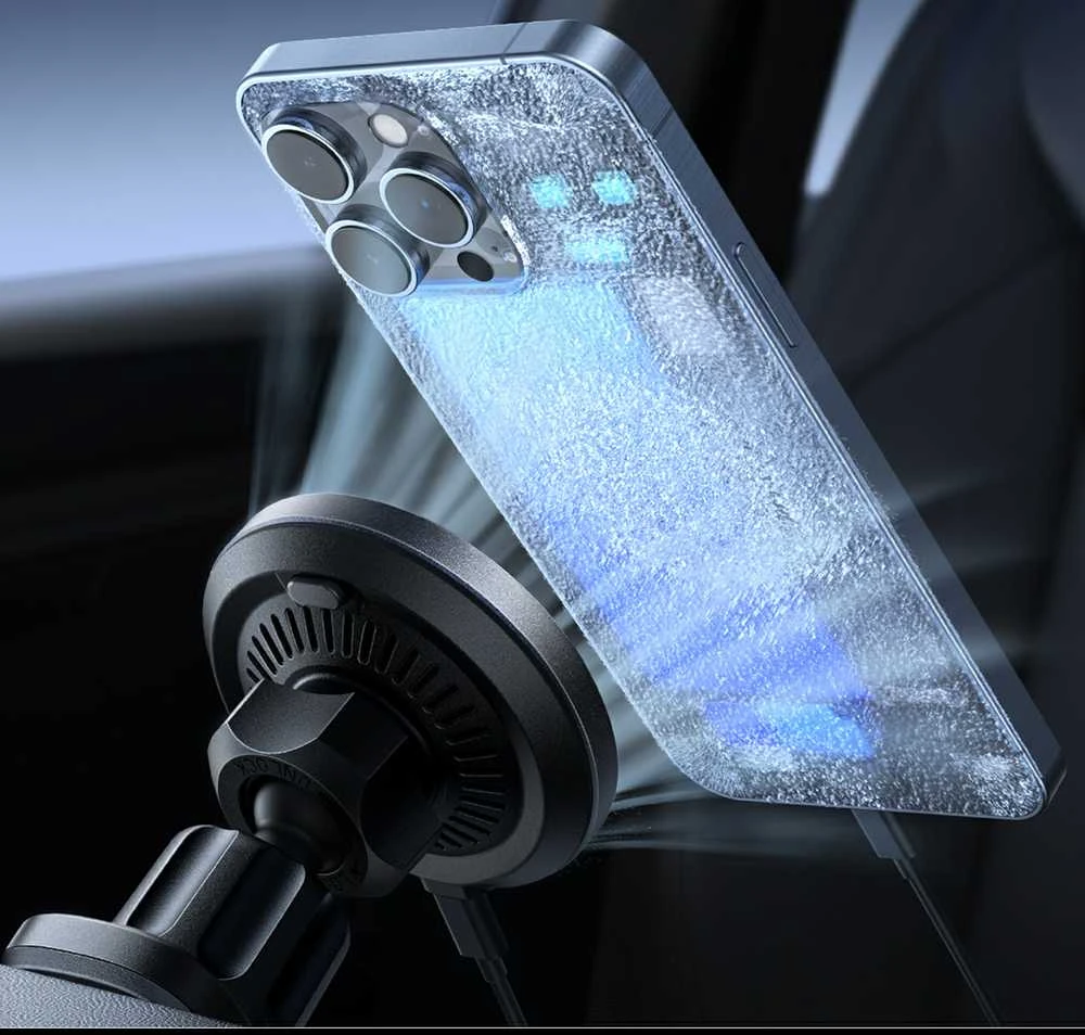 Automobilinis laikiklis-įkroviklis Joyroom JR-ZS387 MagSafe 15W juodas