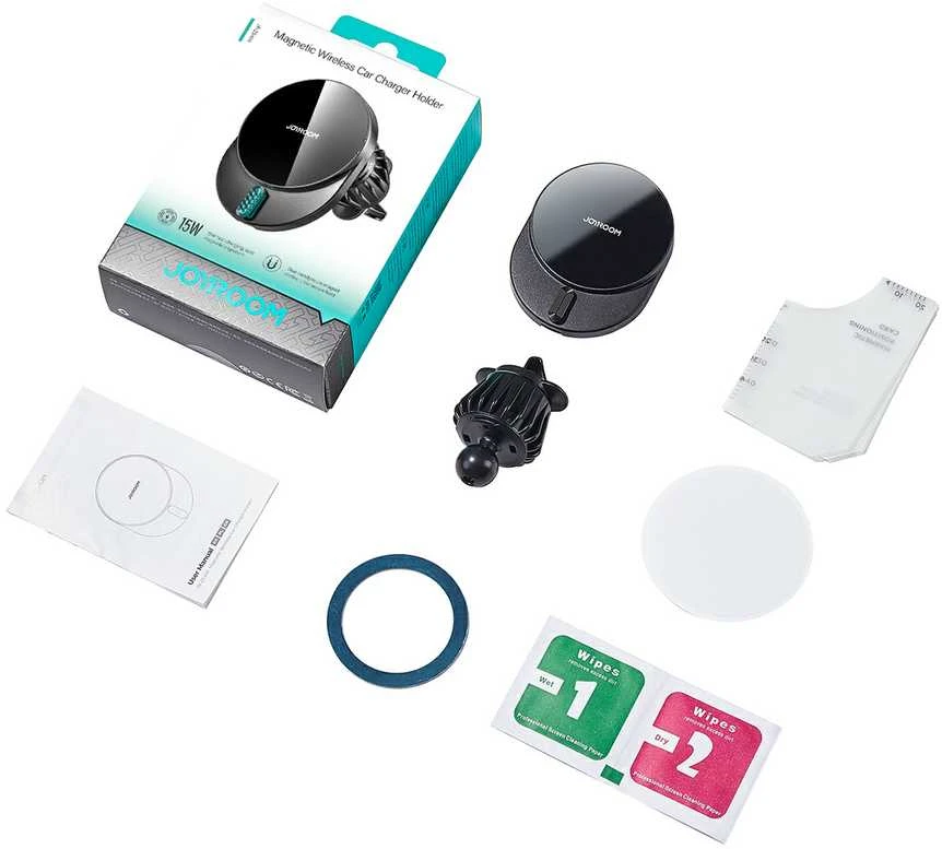 Automobilinis laikiklis-įkroviklis Joyroom JR-ZS409 MagSafe 15W juodas