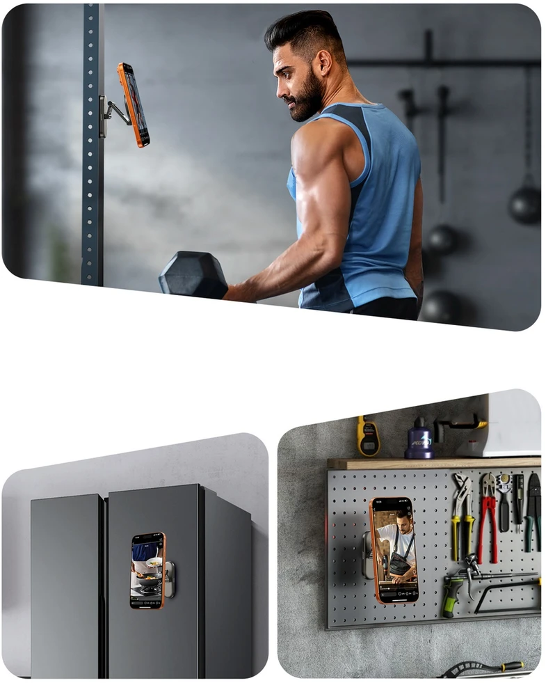 Joyroom JR-ZS520 magnetinis telefono laikiklis metaliniams paviršiams - titanas