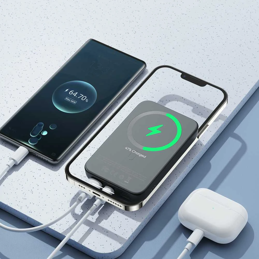 Išorinė baterija Power Bank Joyroom JR-W020 20W MagSafe 10000mAh juoda
