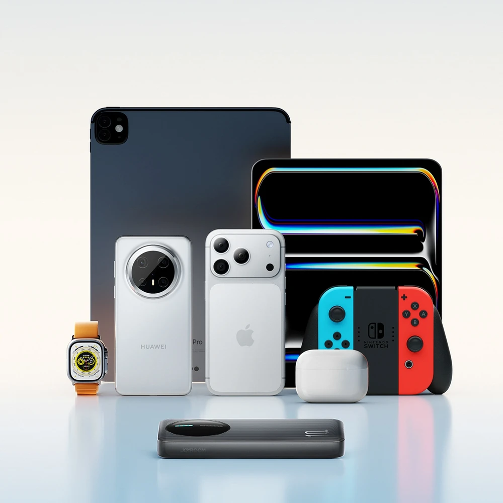 Joyroom JR-PBF12 Pro Powerbank 22.5W 10000mAh with Digital Ekranas 2x USB-A 1x USB-C - Juodas