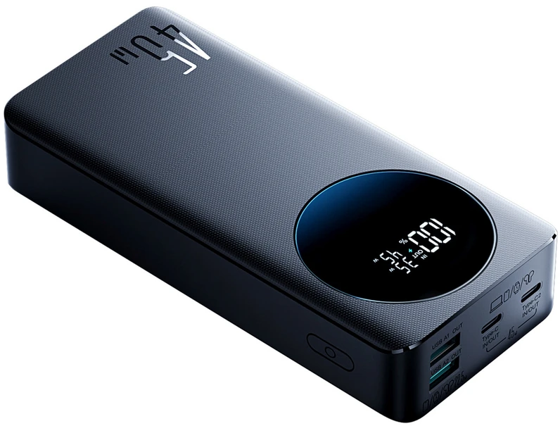 Išorinė baterija Joyroom JR-PBF02 Pro 20000 mAh 45 W su skaitmeniniu ekranu, 2x USB-A, 2x USB-C, juoda