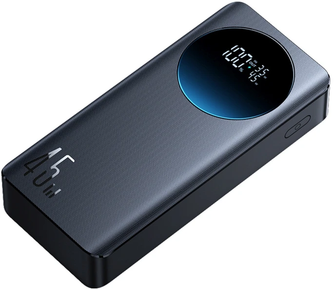 Išorinė baterija Joyroom JR-PBF02 Pro 20000 mAh 45 W su skaitmeniniu ekranu, 2x USB-A, 2x USB-C, juoda