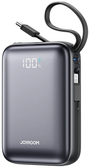 Joyroom JR-PBF29 20000mAh 22.5W išorinė baterija su dvigubu laidu - Juodas