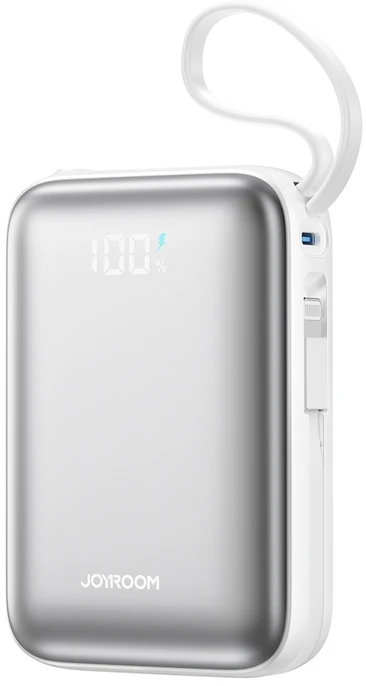 Joyroom JR-PBF29 20000mAh 22.5W išorinė baterija su dvigubu laidu - Baltas