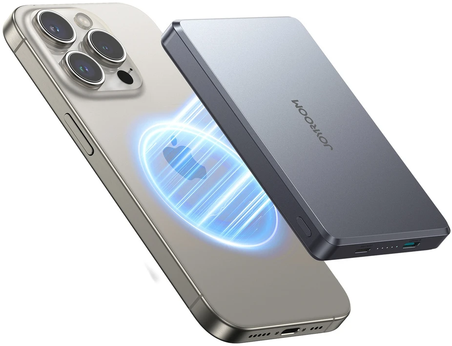 Išorinė baterija Power Bank Joyroom JR-PBM08 Pro 22.5W MagSafe 10000mAh Kosminė pilka