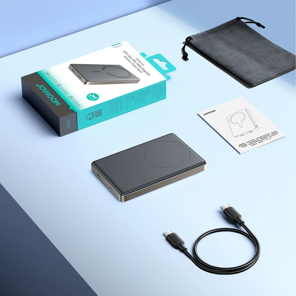 Išorinė baterija Power Bank Joyroom JR-PBM08 Pro 22.5W MagSafe 10000mAh Natural Titanium