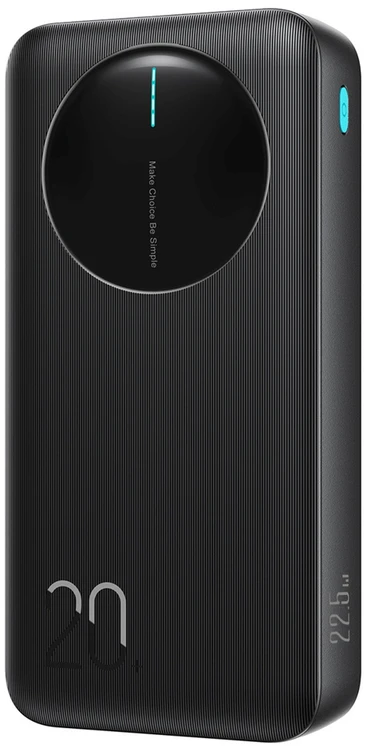 Joyroom JR-PBF14 Pro išorinė baterija 22,5 W 20000 mAh su skaitmeniniu ekranu 2x USB-A 1x USB-C - juoda