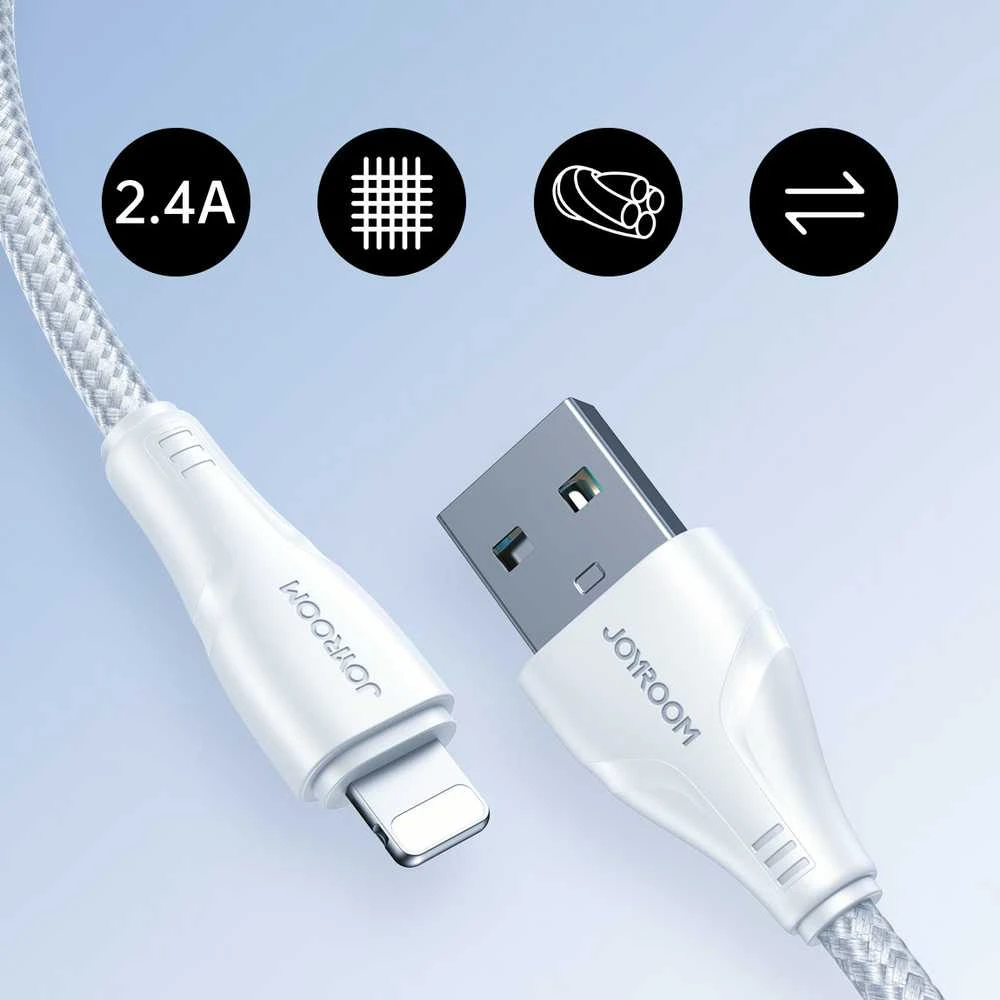 Kabelis USB viršija / Lightning / 2m Joyroom S-UL012A11 (baltas)