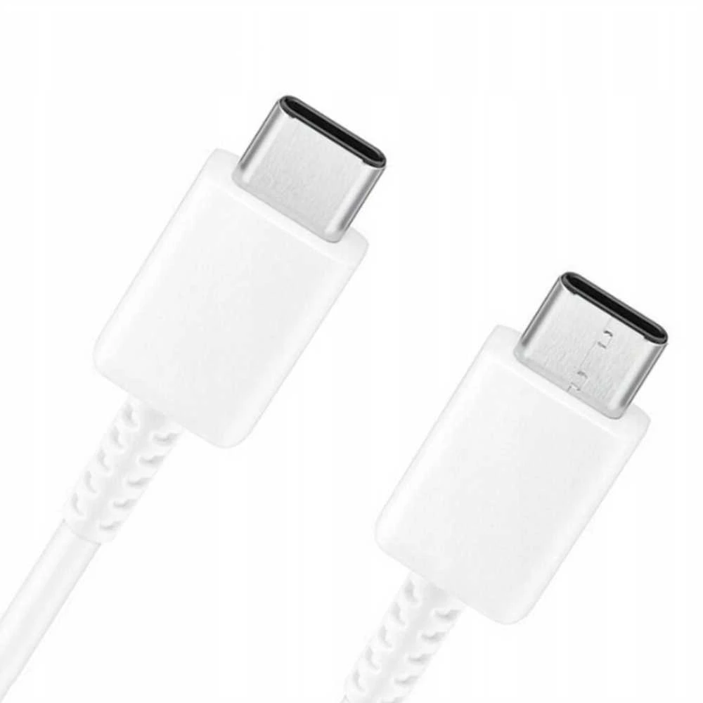 112803 EP-DA905BWE Samsung USB-C/USB-C duomenų kabelis 3A 1m baltos spalvos (Bulk)