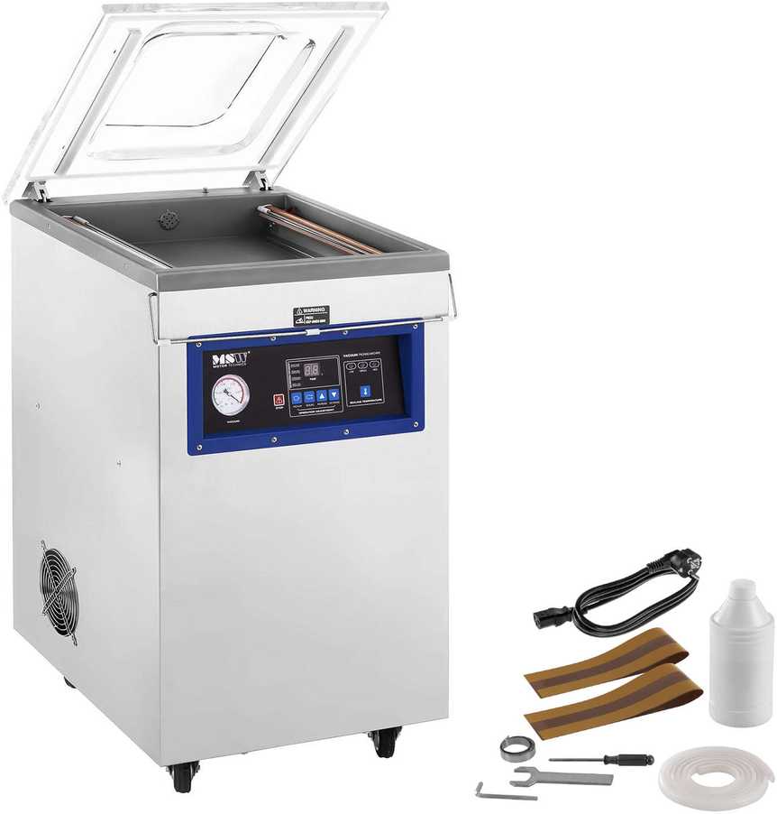 Kamerinis vakuuminis sandariklis 40 cm maisto maišeliams, laisvai pastatomas, 900 W MSW VPM-900G