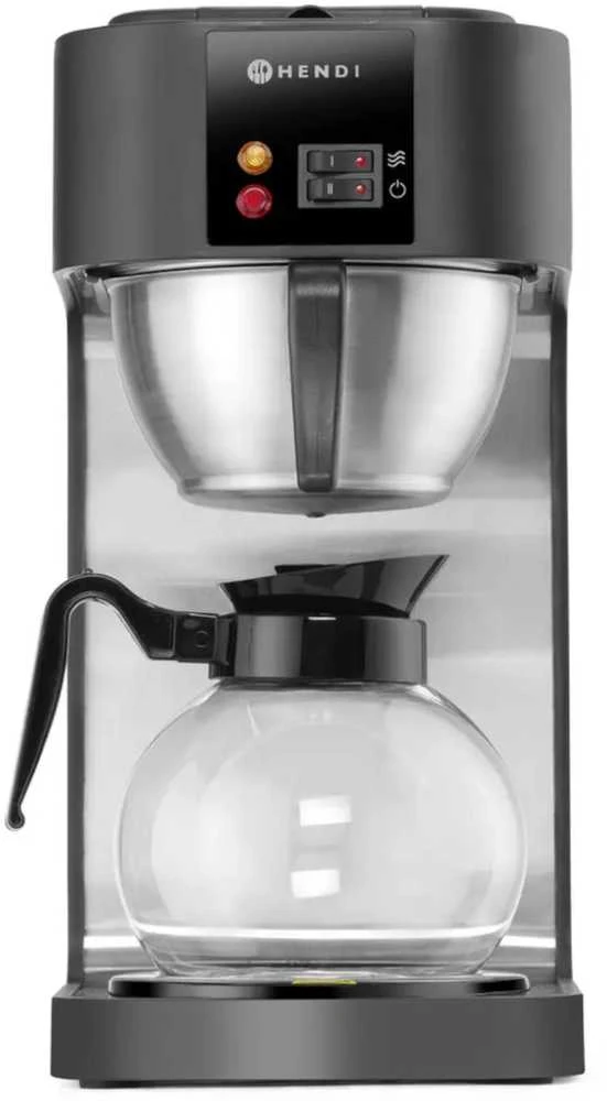 Kavos aparatas, užpilamas kavos virimo aparatas su 1,8 l ąsočiu 110/250 mm filtrams Hendi 208533