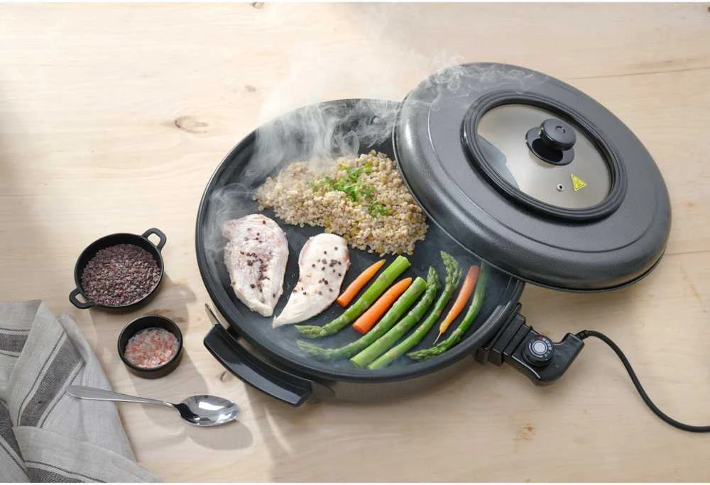 Keptuvė elektrinė do smażenia i pieczenia 40cm 1400W - Hendi 239506