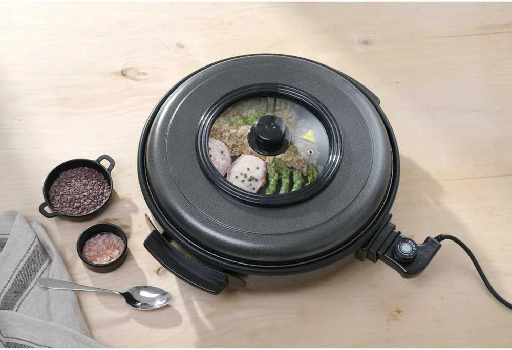 Keptuvė elektrinė do smażenia i pieczenia 40cm 1400W - Hendi 239506