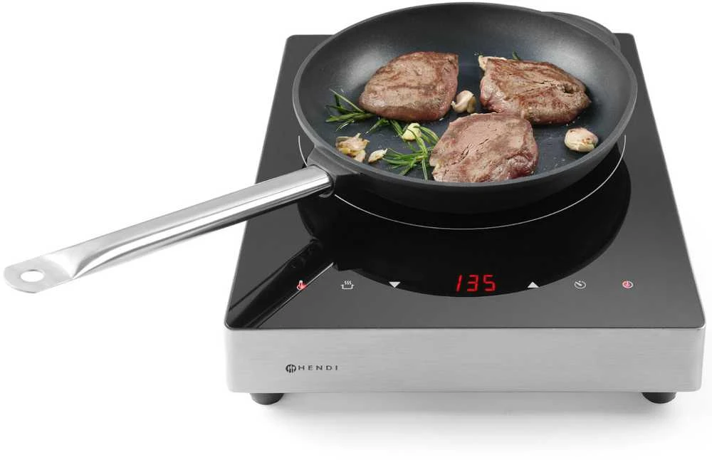 Keptuvė indukcinė Profi Line su odlewu aliuminio powlekana tytanem śr. 280 mm - Hendi 629253