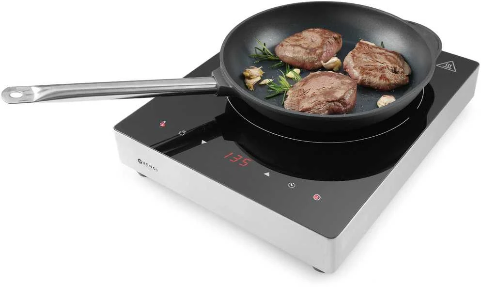 Keptuvė indukcinė Profi Line su odlewu aliuminio powlekana tytanem śr. 280 mm - Hendi 629253