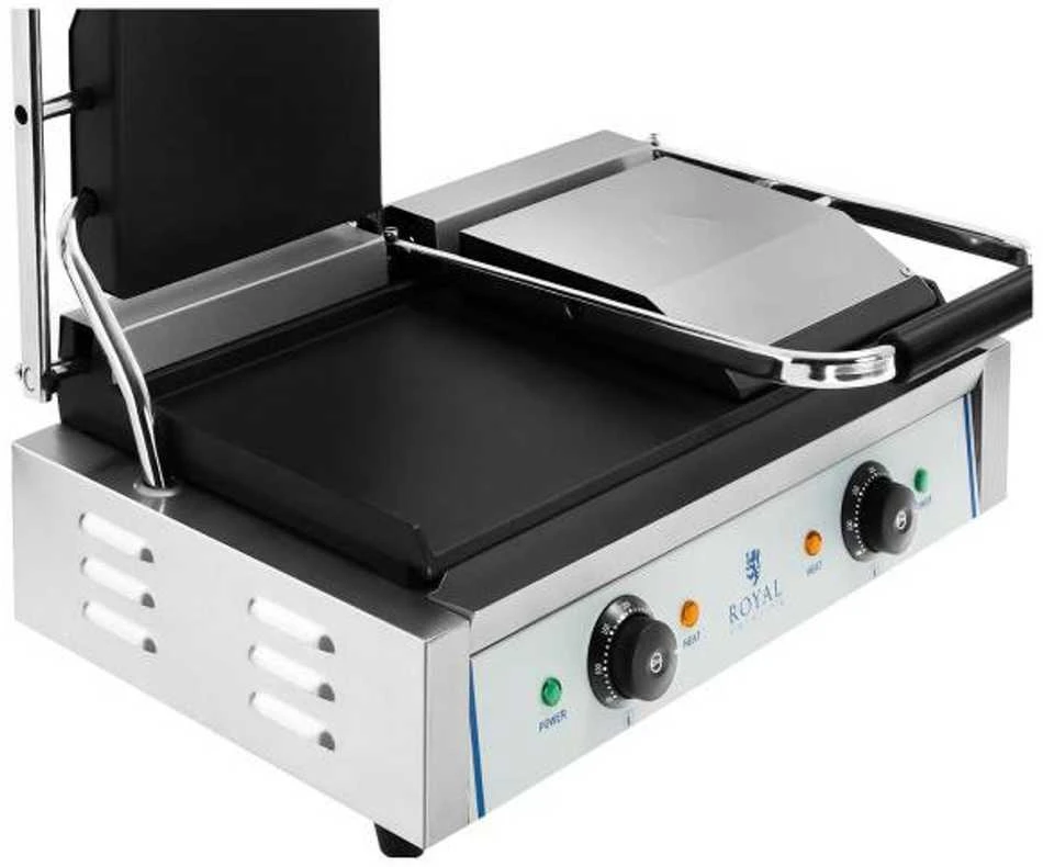 Kontaktinės dvipusės dvipusės sklandžiai kontaktinės grotelės 3600W 230V Royal Catering
